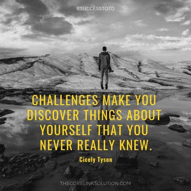 Challenges make you discover things about yourself that you never really knew. – Cicely Tyson